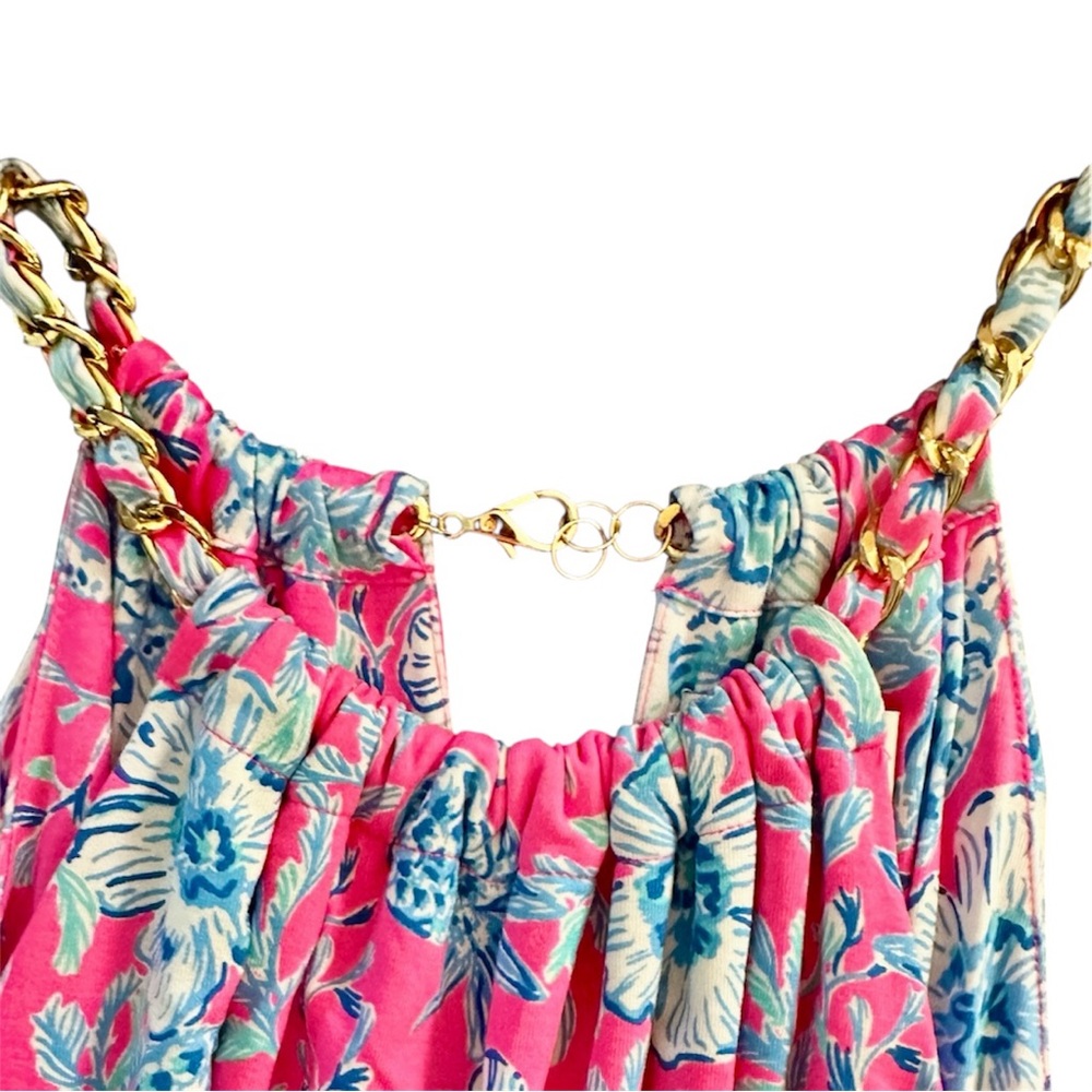 New Lilly Pulitzer Gracelyn Floral Halter Floral MIDI Dress NWOT Size Large - Picture 9 of 12
